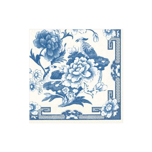 SERVILLETA CÓCTEL AZUL Y BLANCO