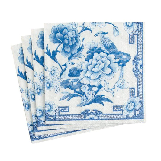 SERVILLETA CÓCTEL AZUL Y BLANCO