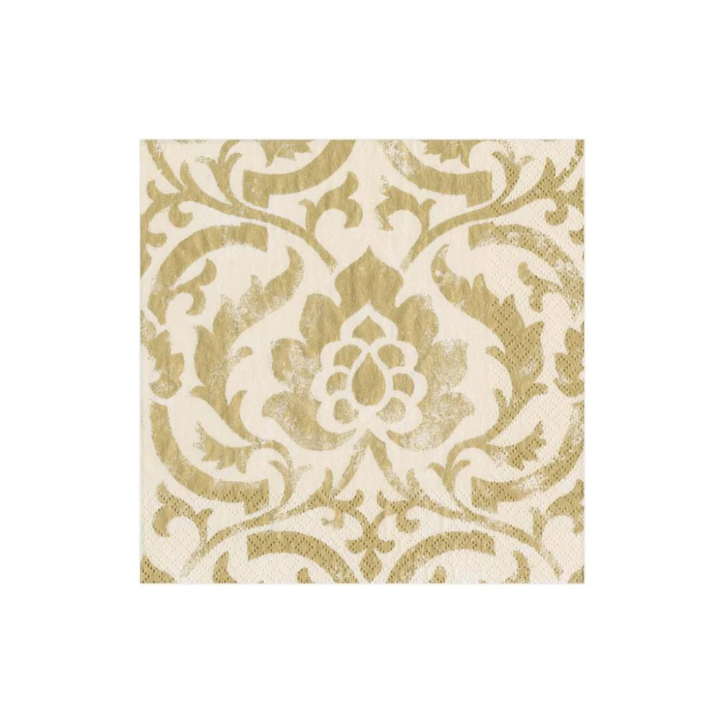 SERVILLETAS PAPEL BARROCO MARFIL