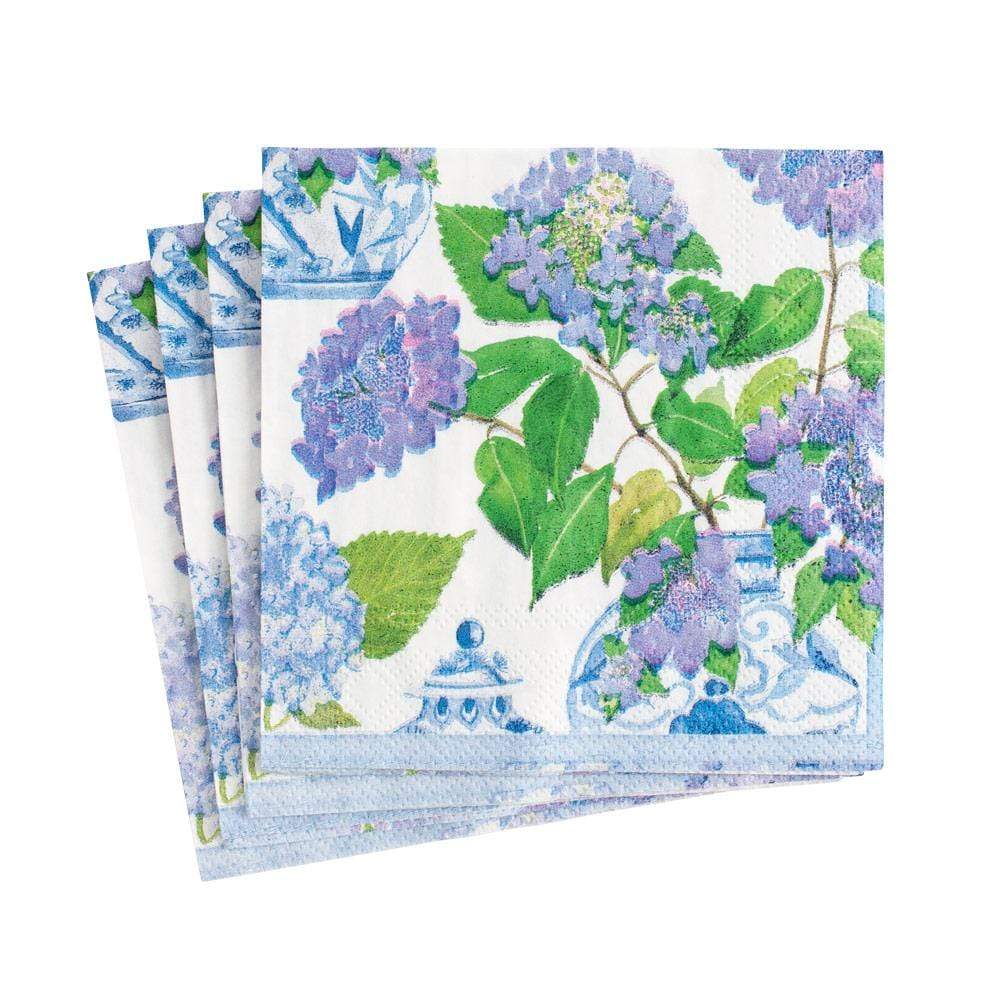 SERVILLETAS PAPEL CÓCTEL HORTENSIAS
