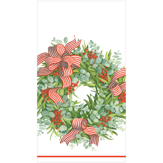 SERVILLETAS TOALLA CORONA NAVIDAD