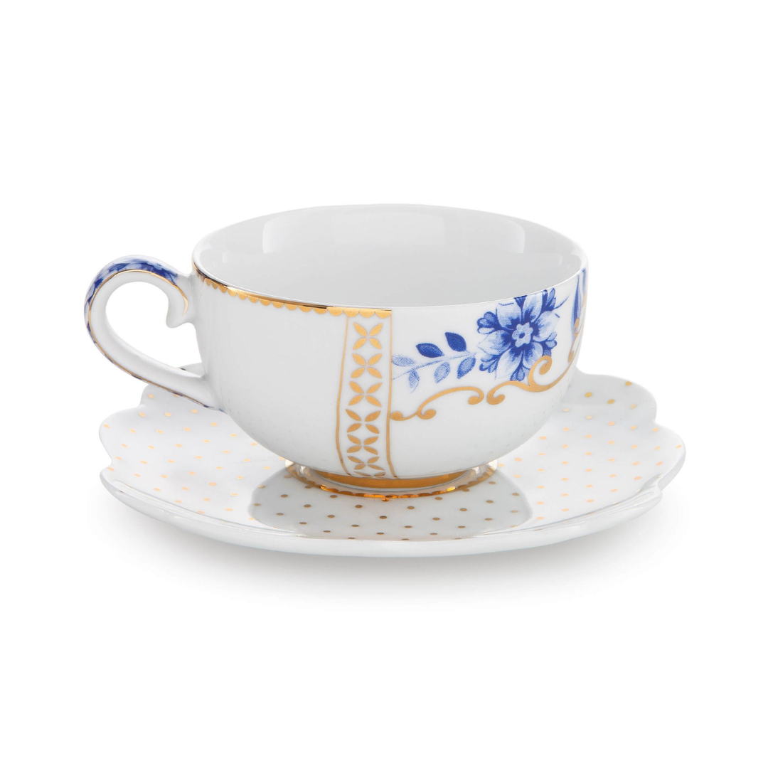 TAZA ESPRESSO Y PLATO ROYAL BLANCO