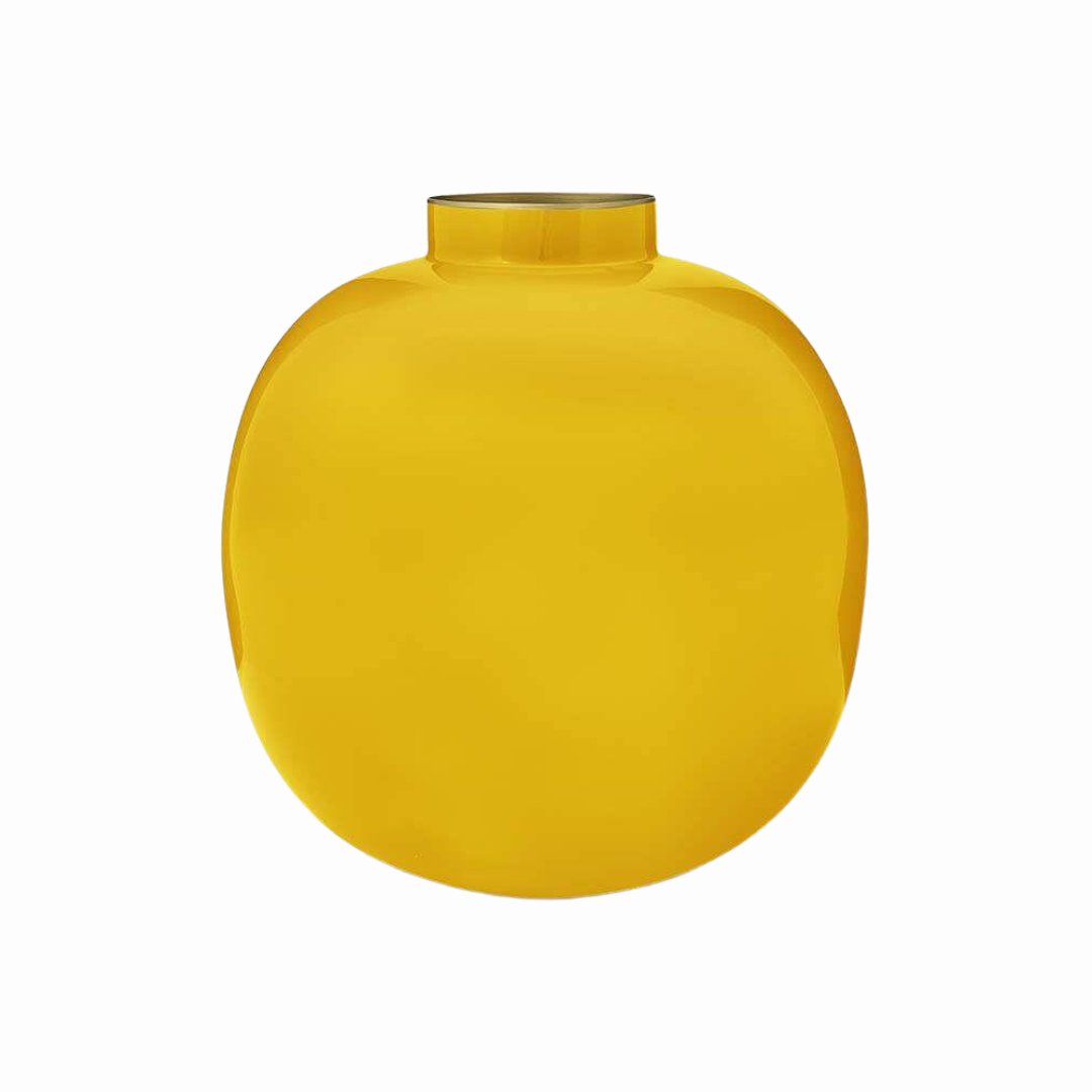 JARRON METALICO AMARILLO