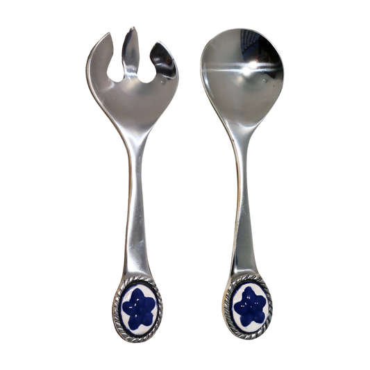 JUEGO DE CUBIERTOS CON APLIQUE