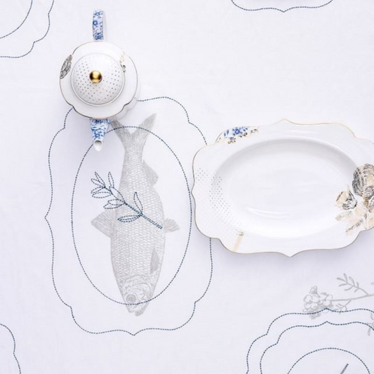 BANDEJA OVALADA ROYAL BLANCA