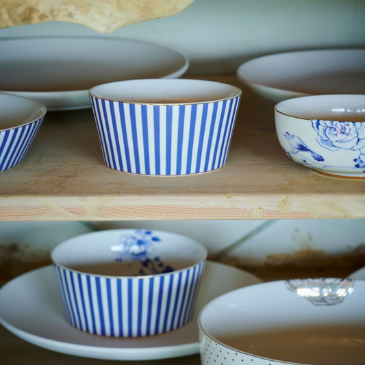 BOWL SERVIR STRIPES AZUL