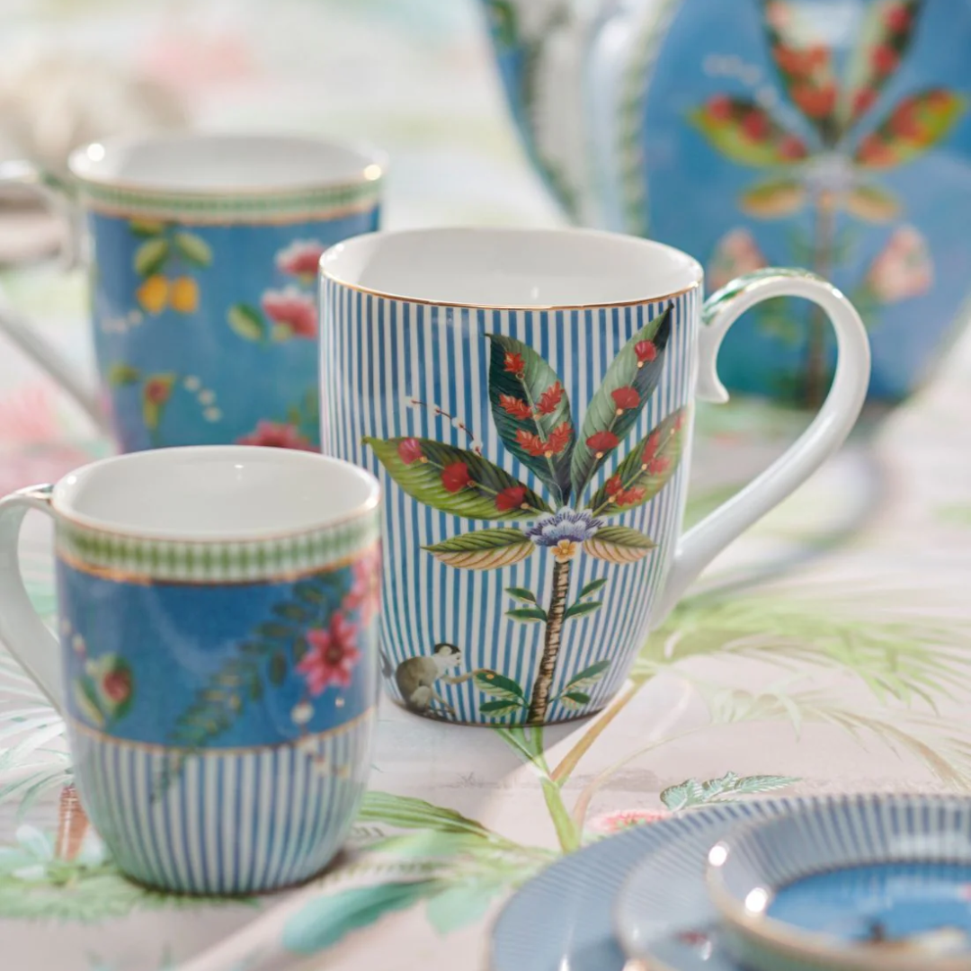 JUEGO DE DOS MUGS PEQUEÑOS AZUL LA MAJORELLE