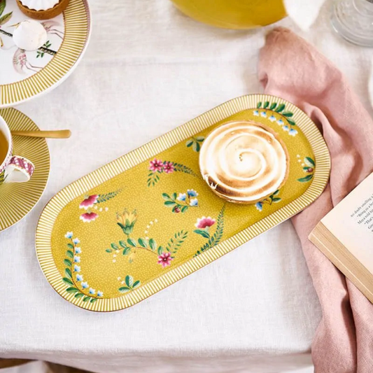 BANDEJA TORTA AMARILLO