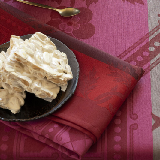 SERVILLETA HACIENDA ROJO 100% ALGODÓN 58X58 JACQUARD FRANCAIS