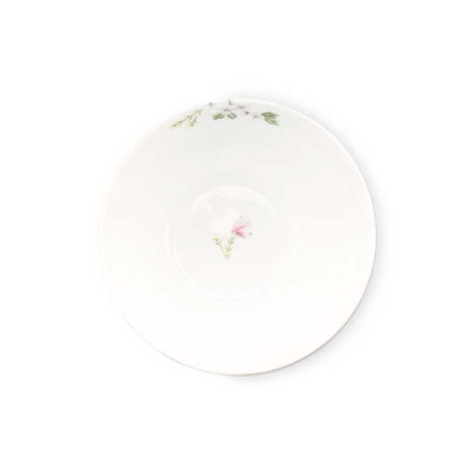 BOWL SERVIR BLANCO BLUSHING BIRDS