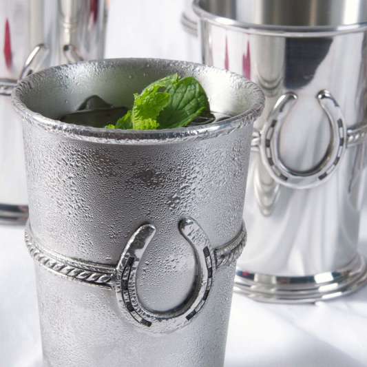 VASO EN PELTRE ESCUESTRE