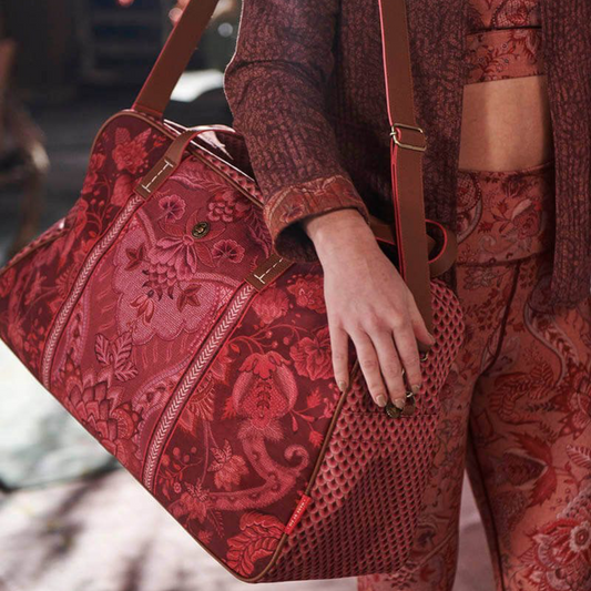 MALETA PARA FIN DE SEMANA GRANDE KYOTO FESTIVAL ROSA OSCURO