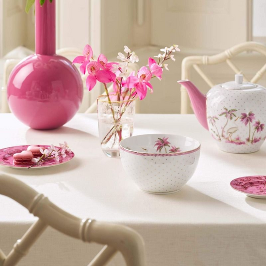 BOWL JOLIE PUNTOS ORO ROSA