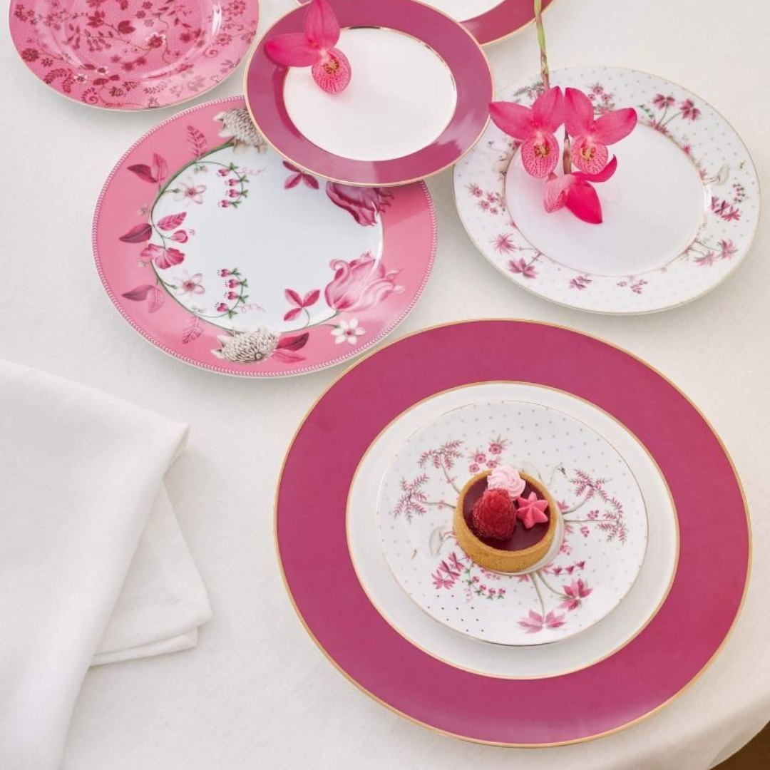 PLATO JOLIE FLORES ROSA