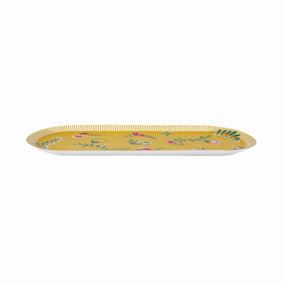 BANDEJA PARA TORTA LA MAJORELLE AMARILLO 33.3X15.5CM