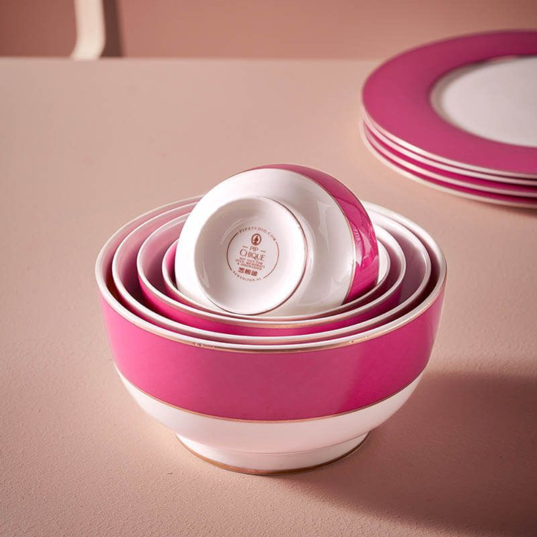 BOWL SERVIR ROSADO CHIQUE
