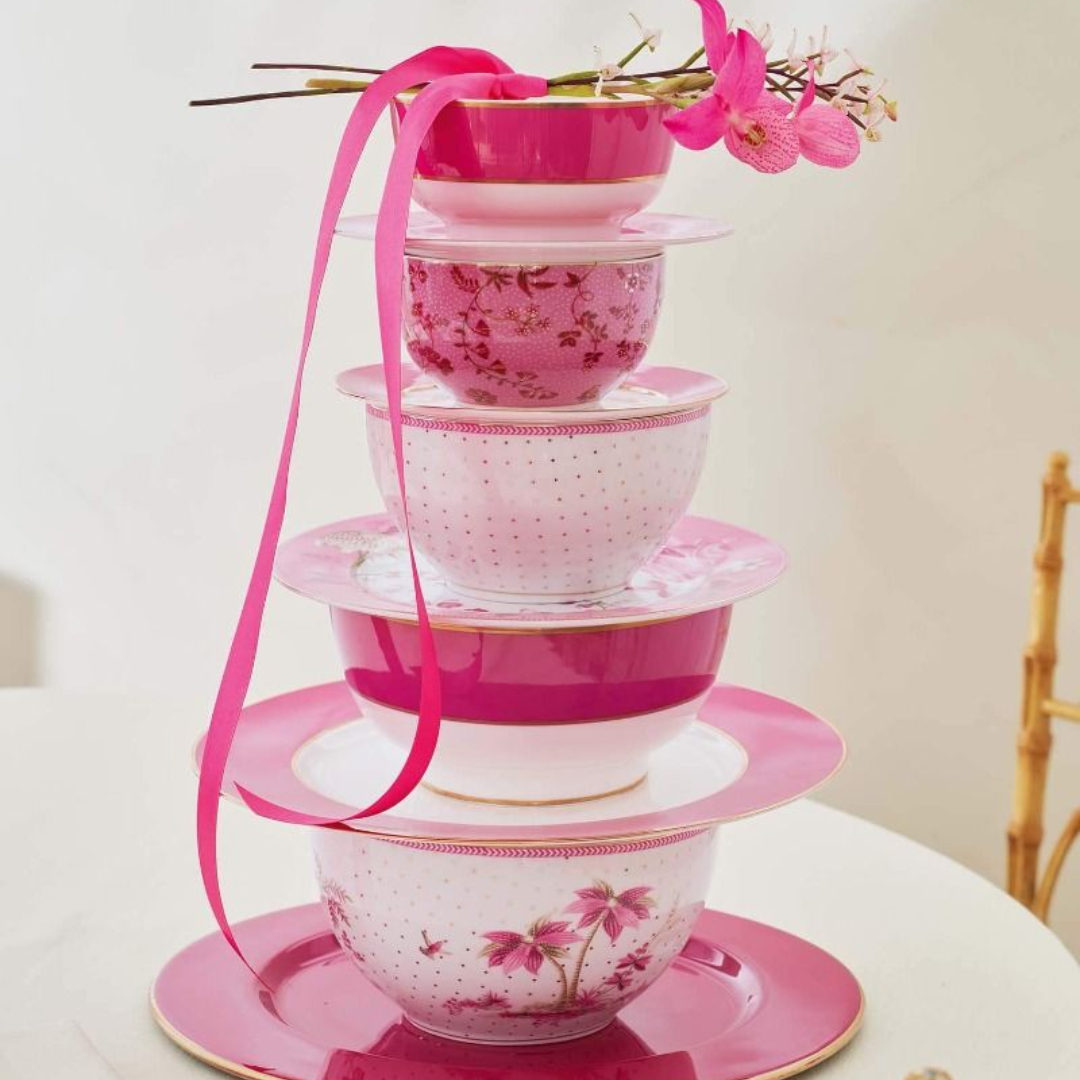 BOWL JOLIE FLORES ROSA