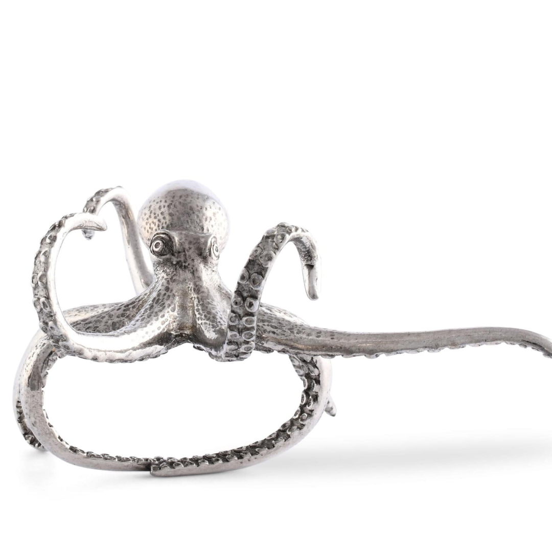 SERVILLETERO DE PULPO EN PELTRE