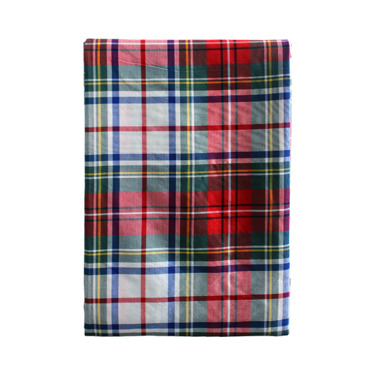 MANTEL CUADROS ROJOS