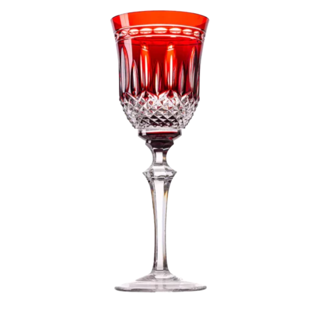 Copa vino tinto roja