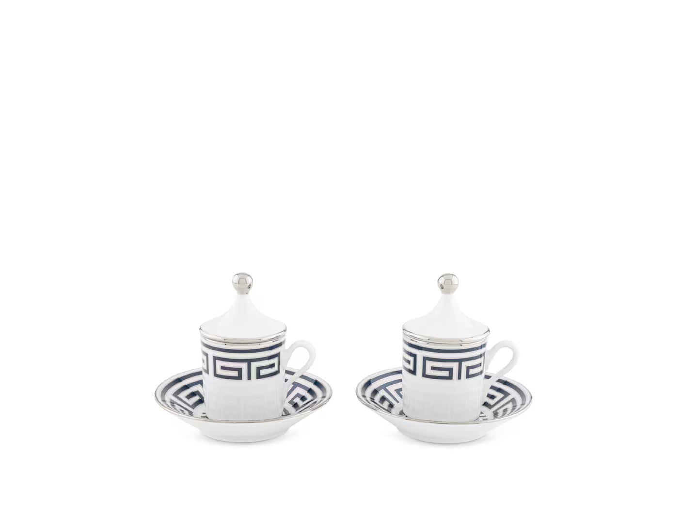 TAZA Y PLATO EXPRESO CON TAPA CATENE ZAFFIRO