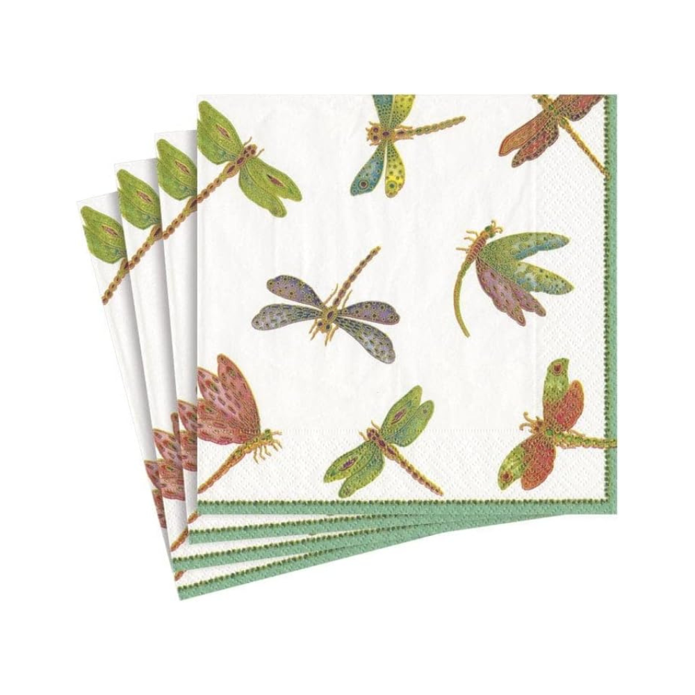 SERVILLETAS PAPEL CÓCTEL LIBÉLULAS