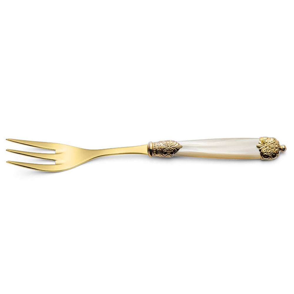 TENEDOR PARA SERVIR MIRAGE TIN GOLD IVORY