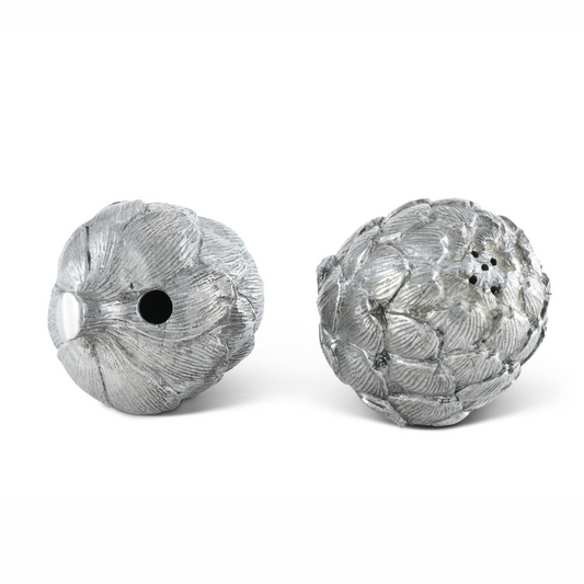 JUEGO DE SAL Y PIMIENTA ALCACHOFA