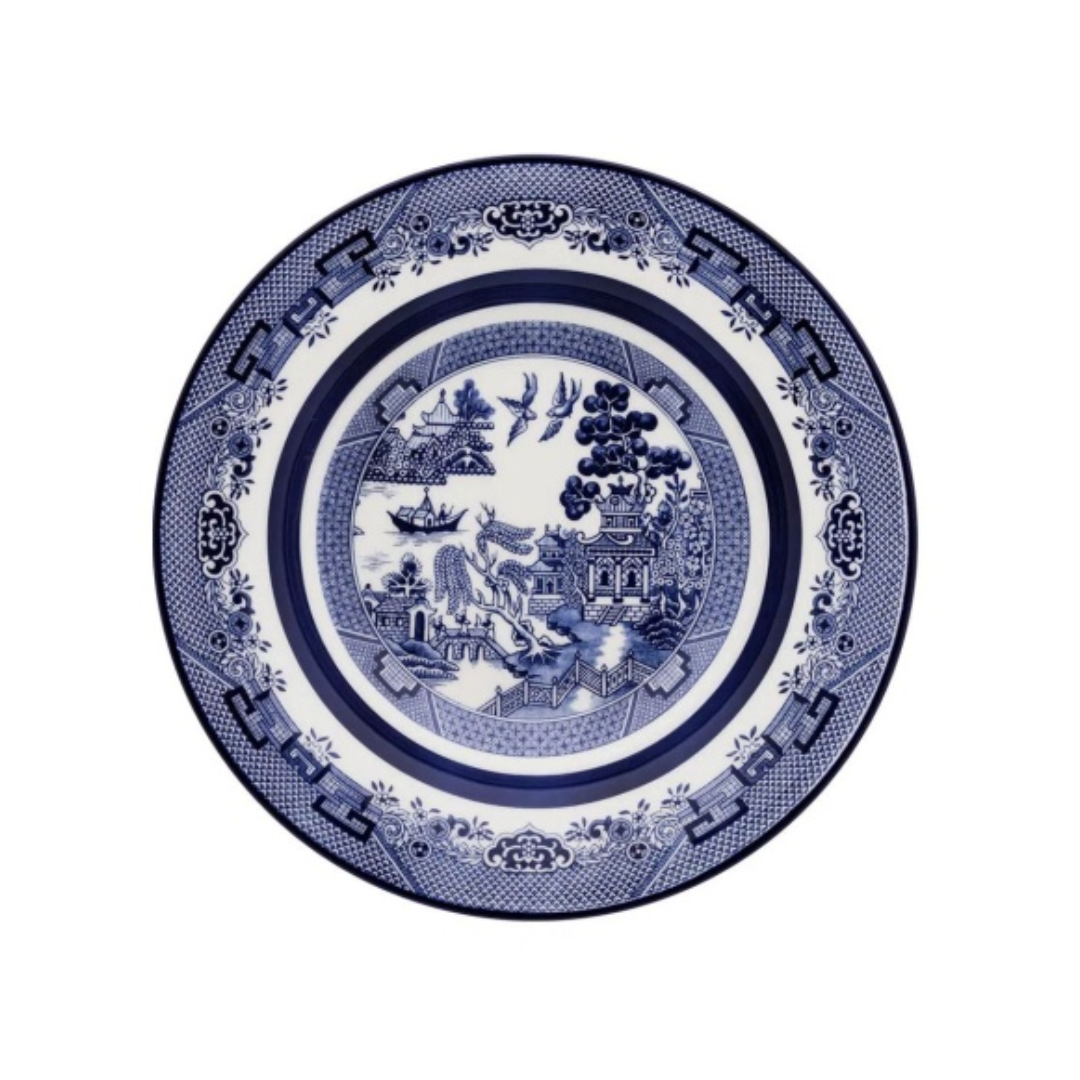 PLATO HONDO PORCELANA BLUE WILLOW