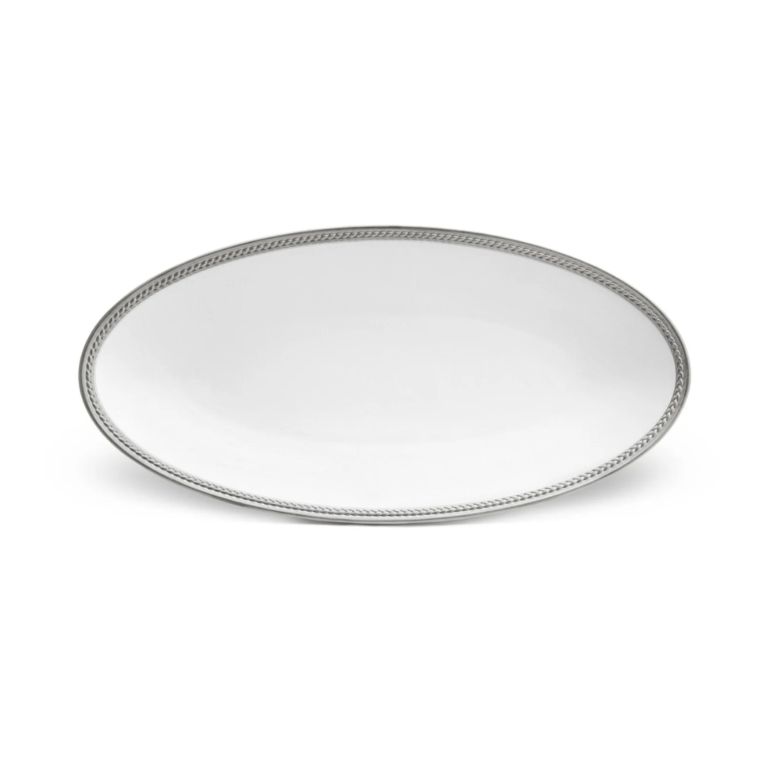 BANDEJA OVALADA PLATINO