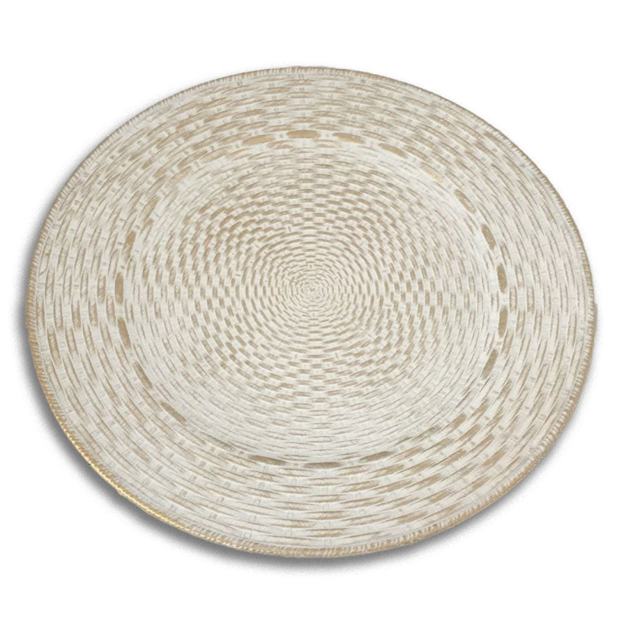 Platos Decorativos Blanco Vintage