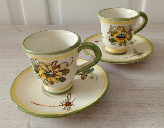 Taza/Plato Libelula
