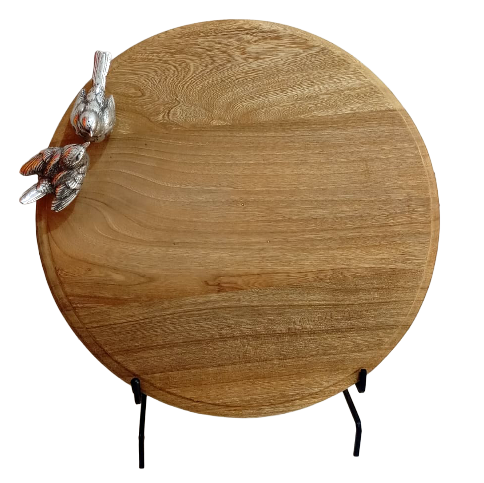 TABLA MADERA REDONDA PAJARO 50 cm