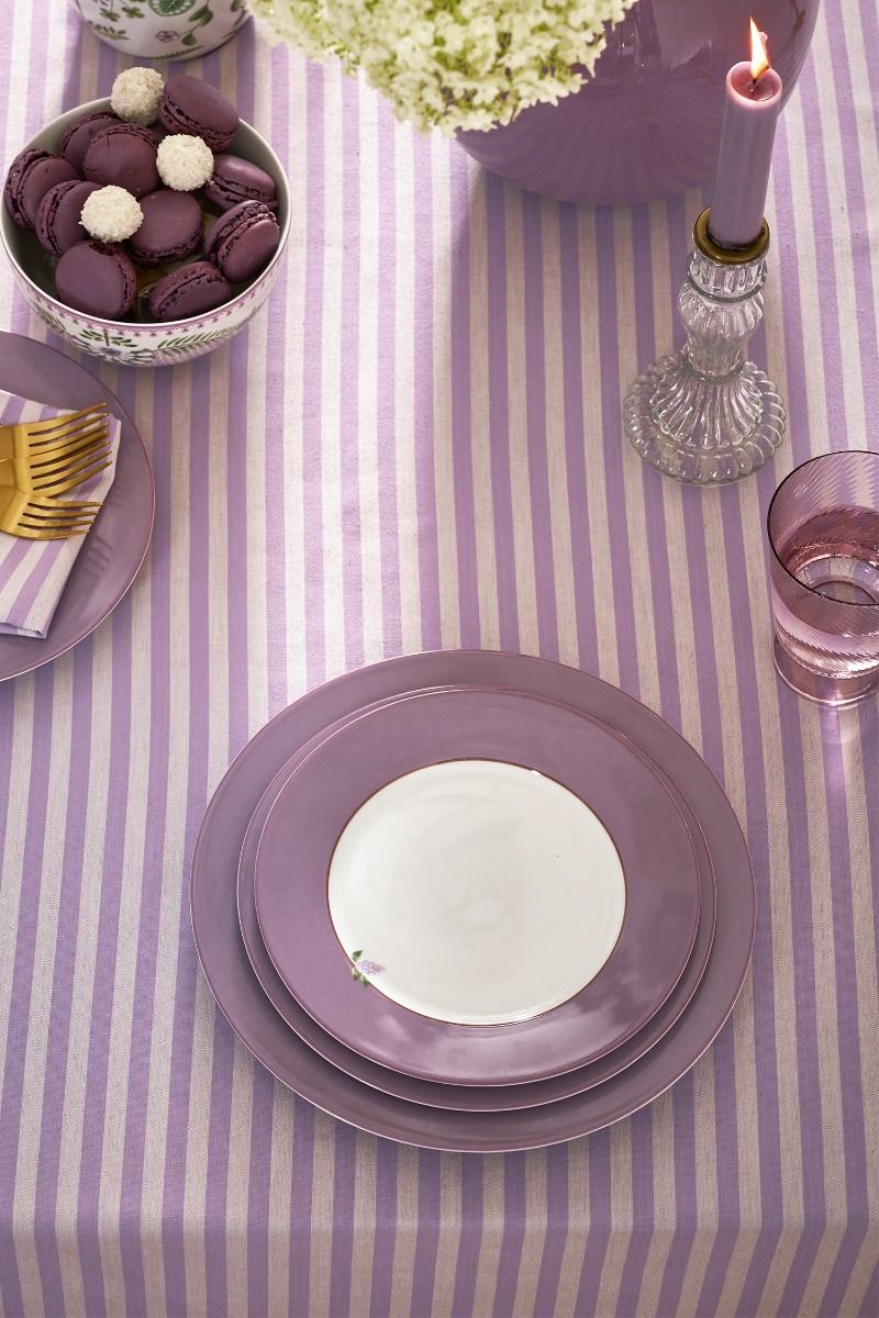 PLATO POSTRE LILY & LOTUS LILAC