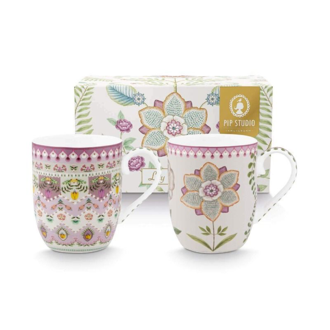 SET 2 MUGS PEQUEÑO LILY & LOTUS 145ML