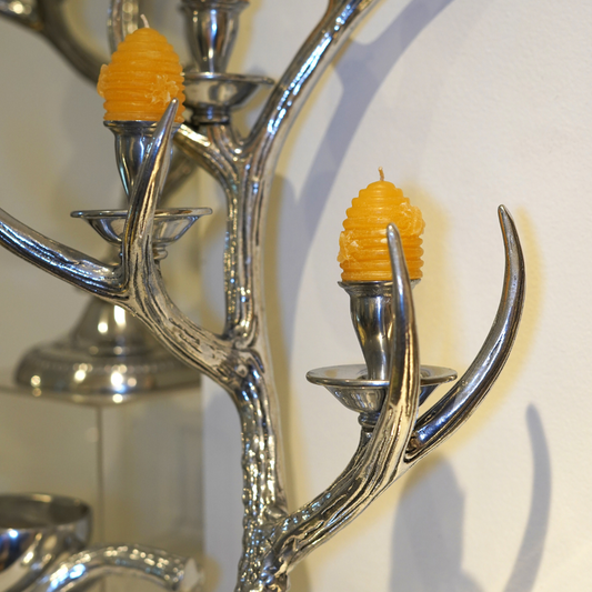 Candelabro Metal de Astas Tres Luces