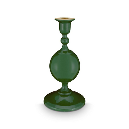 PORTAVELAS METÁLICO ESFERA PEQUEÑO VERDE
