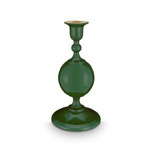 PORTAVELAS METÁLICO ESFERA PEQUEÑO VERDE