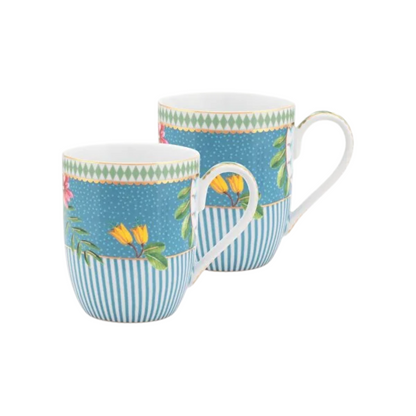 JUEGO DE DOS MUGS PEQUEÑOS AZUL LA MAJORELLE