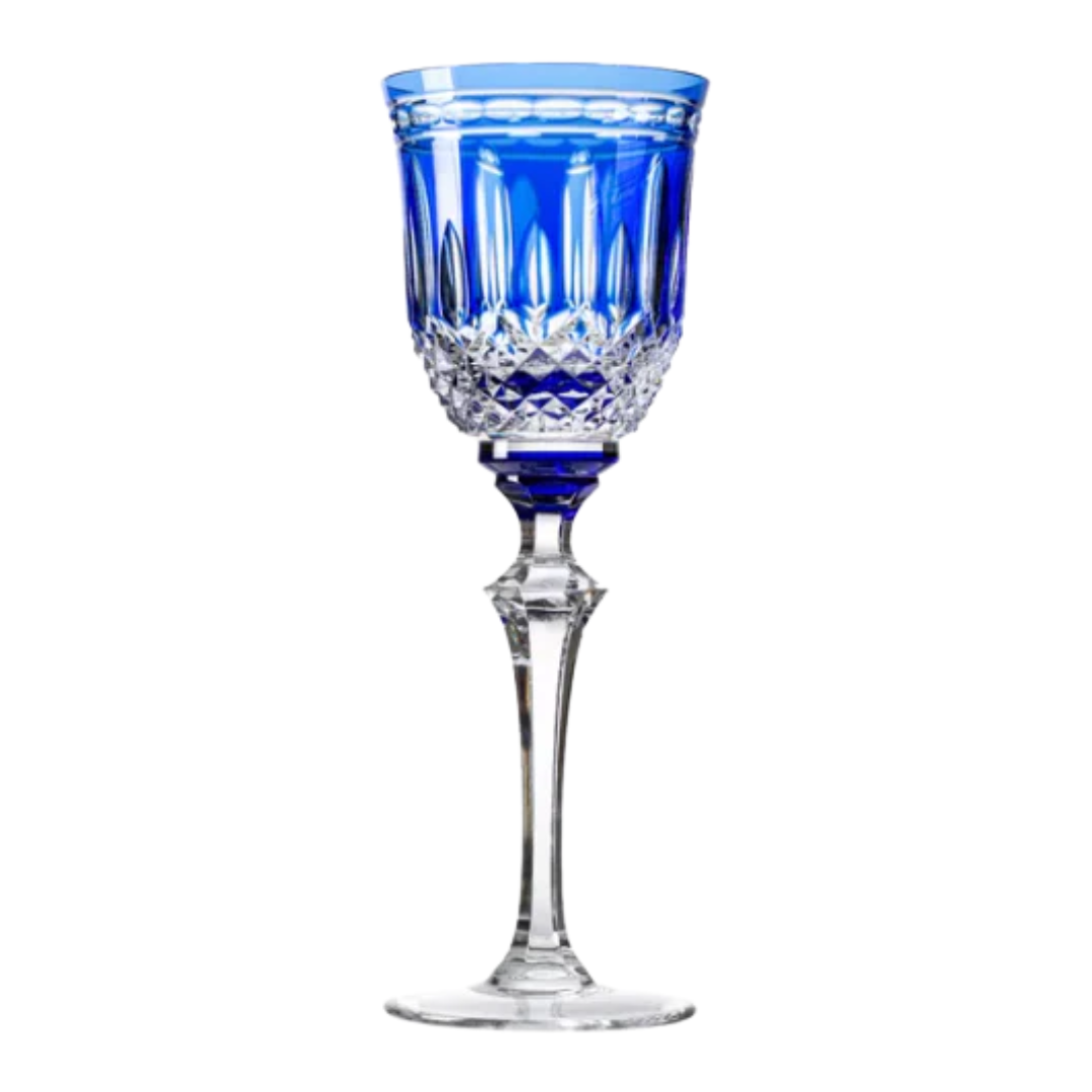 Copa vino tinto azul cobalto Mozart