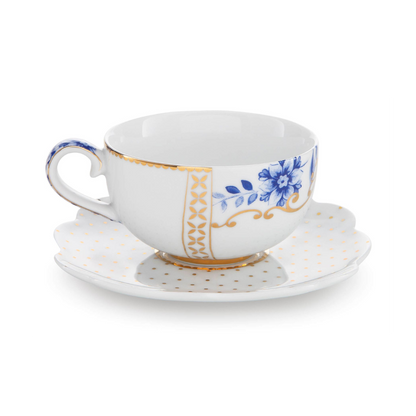 TAZA ESPRESSO Y PLATO ROYAL BLANCO