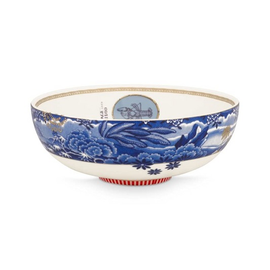 BOWL SERVIR 20CM BORDE AZUL HERITAGE