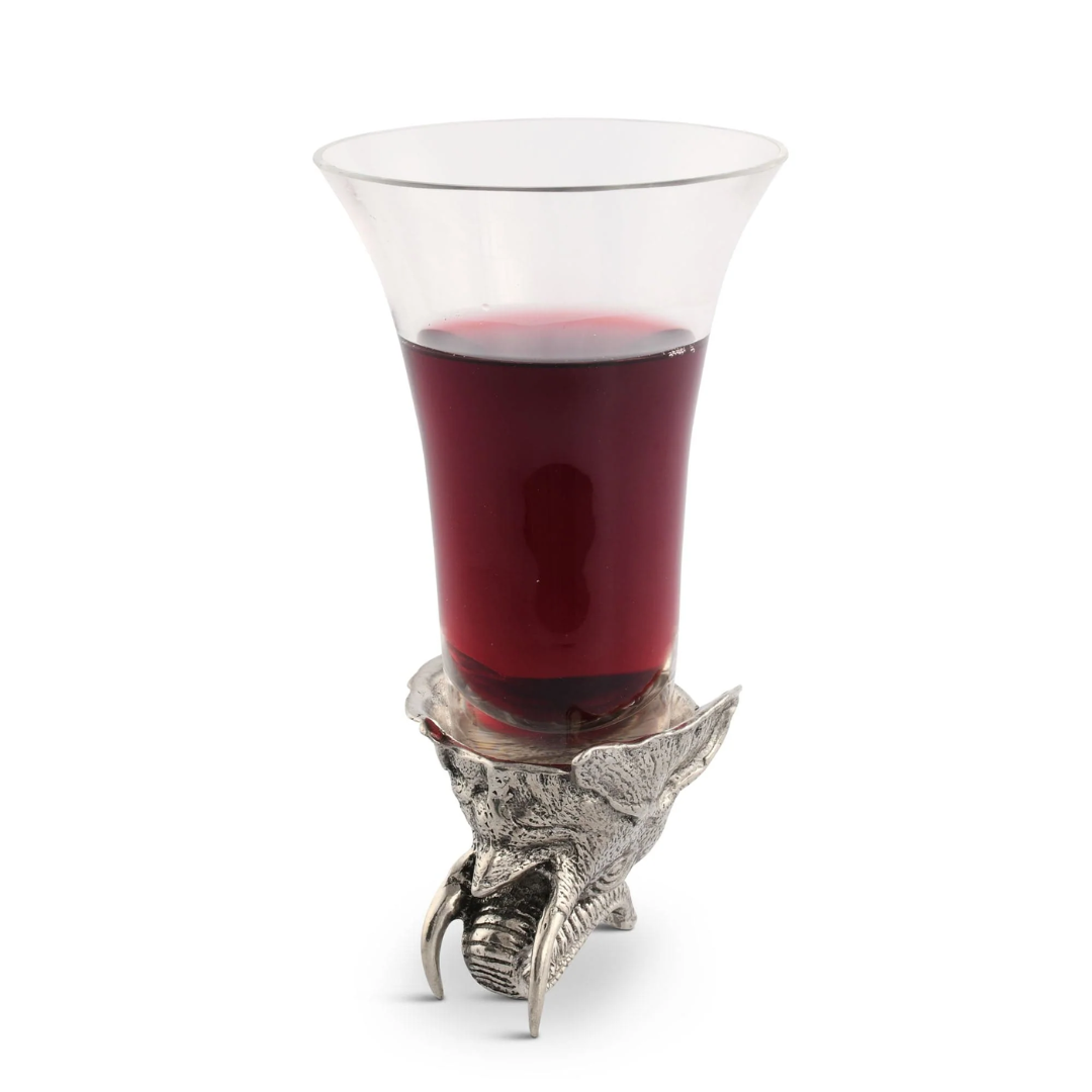 COPA EN VIDRIO ELEFANTE