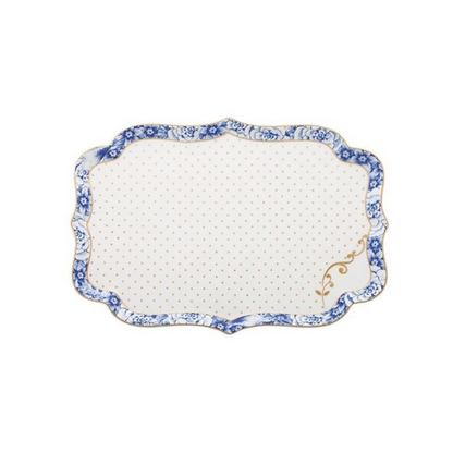 BANDEJA  ROYAL BLANCA 26 X 18 CM