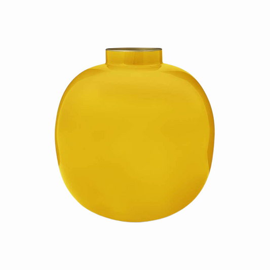 JARRON METALICO AMARILLO 23CM