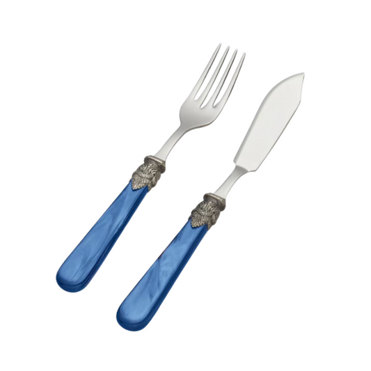 SET CUCHILLO DE PESCADO AZUL X 4
