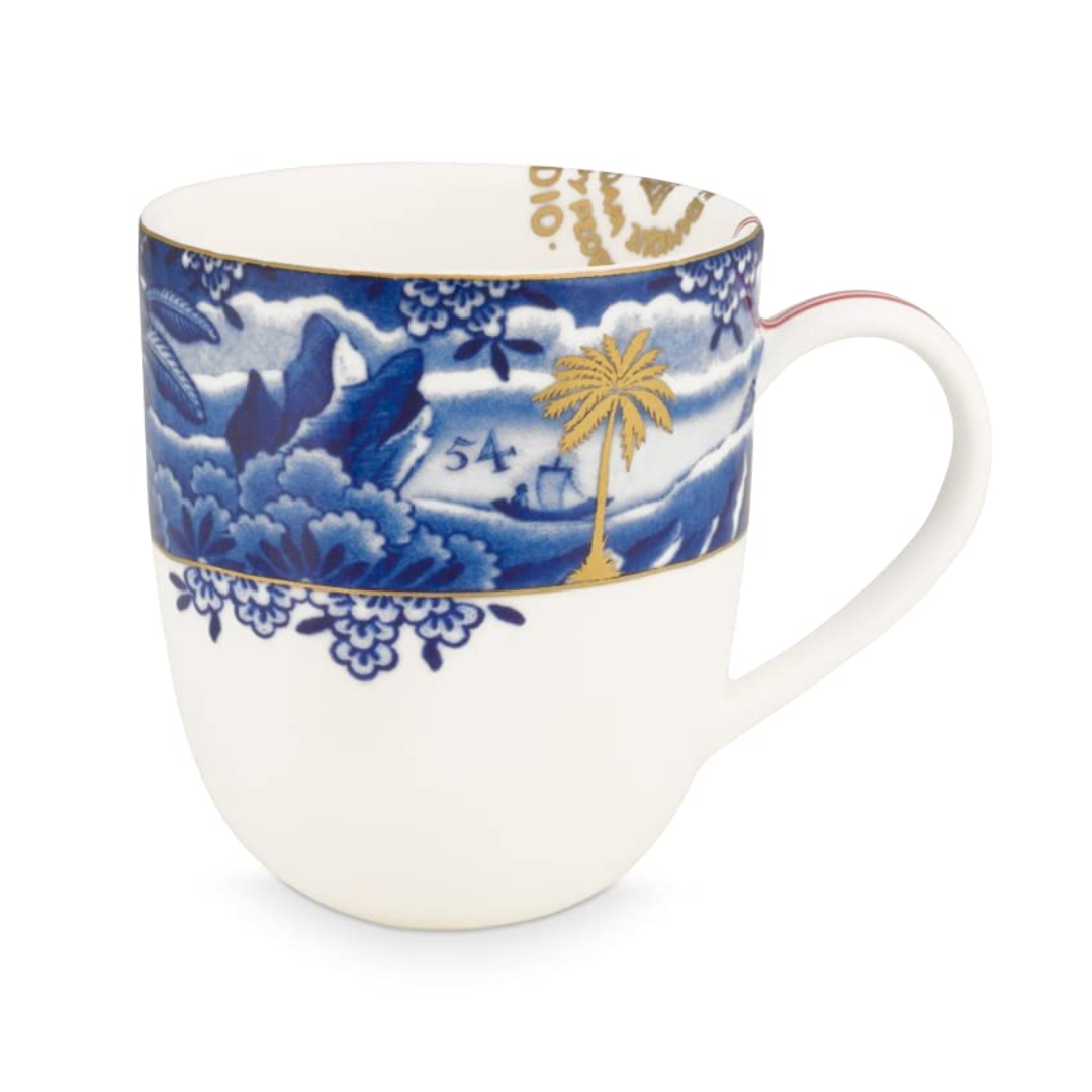 MUG PEQUEÑO BORDE AZUL HERITAGE