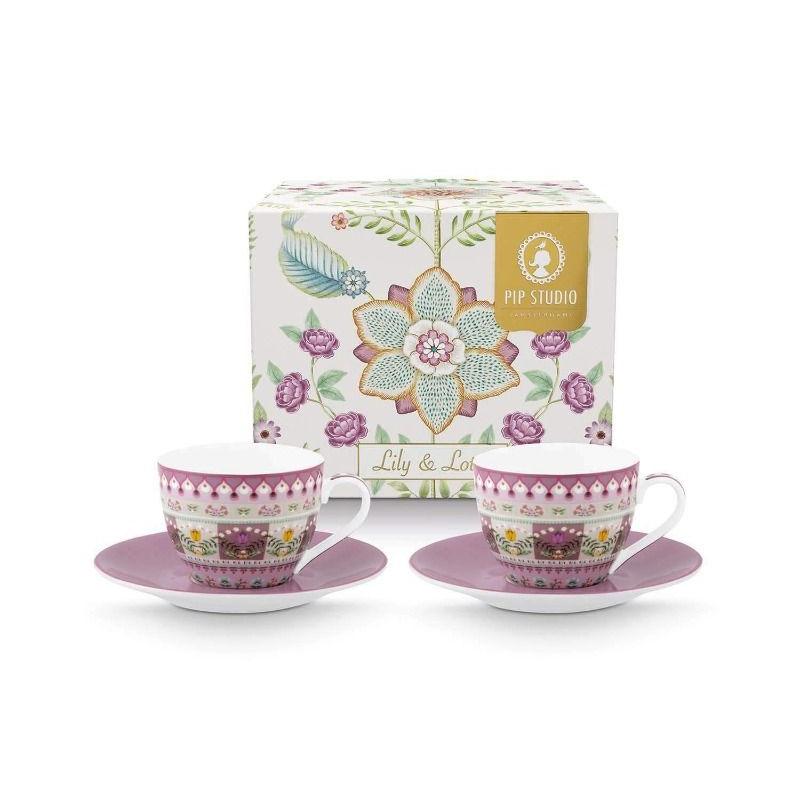 Set 2 Tazas de Café Lily & Lotus