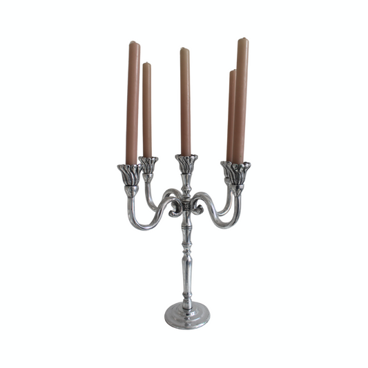 CANDELABRO 5 LUCES PELTRE