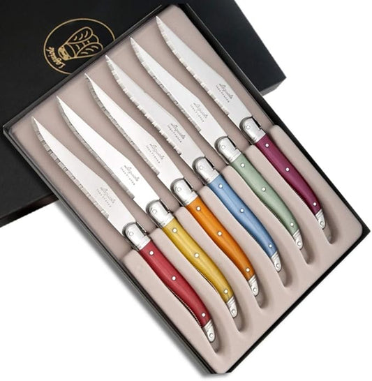 Set x 6 Cuchillos de carne Floraison